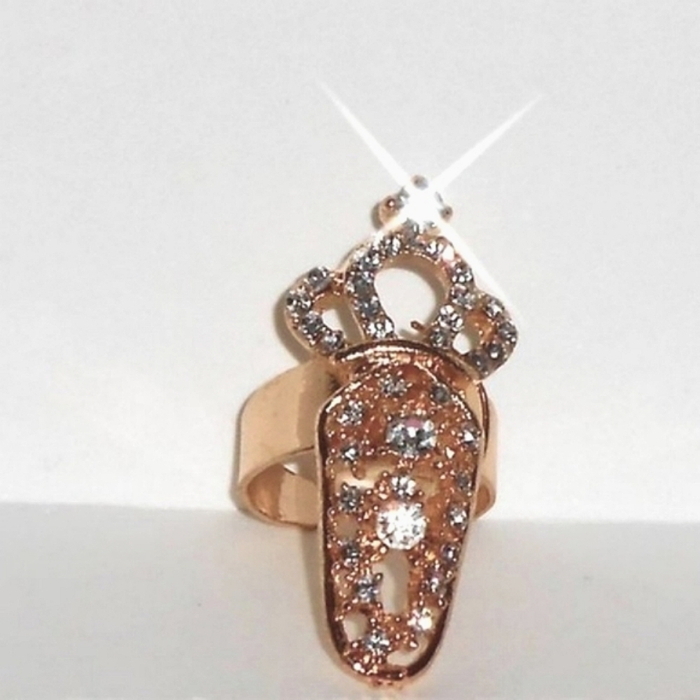 3 Crown/Pearls/Bow/Crystals Rings